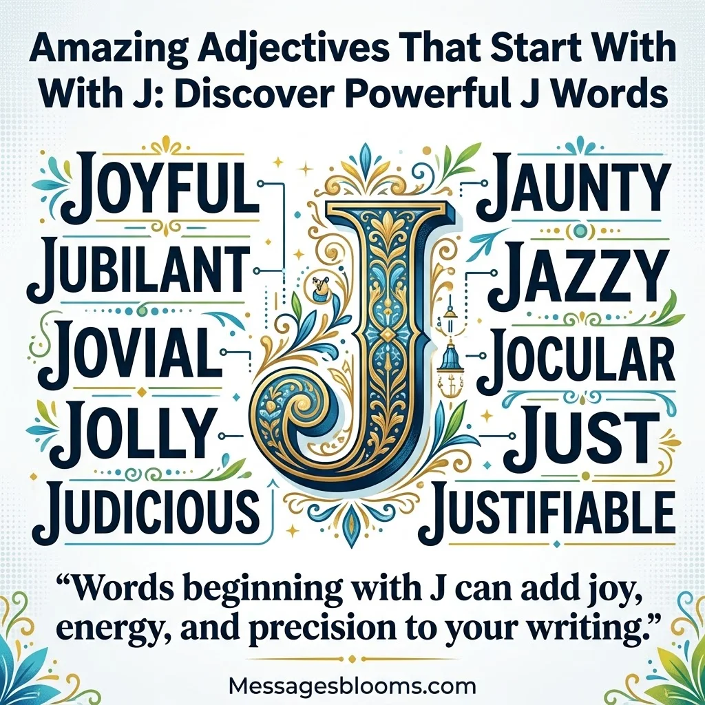 Amazing Adjectives That Start With J: Discover Powerful J Words