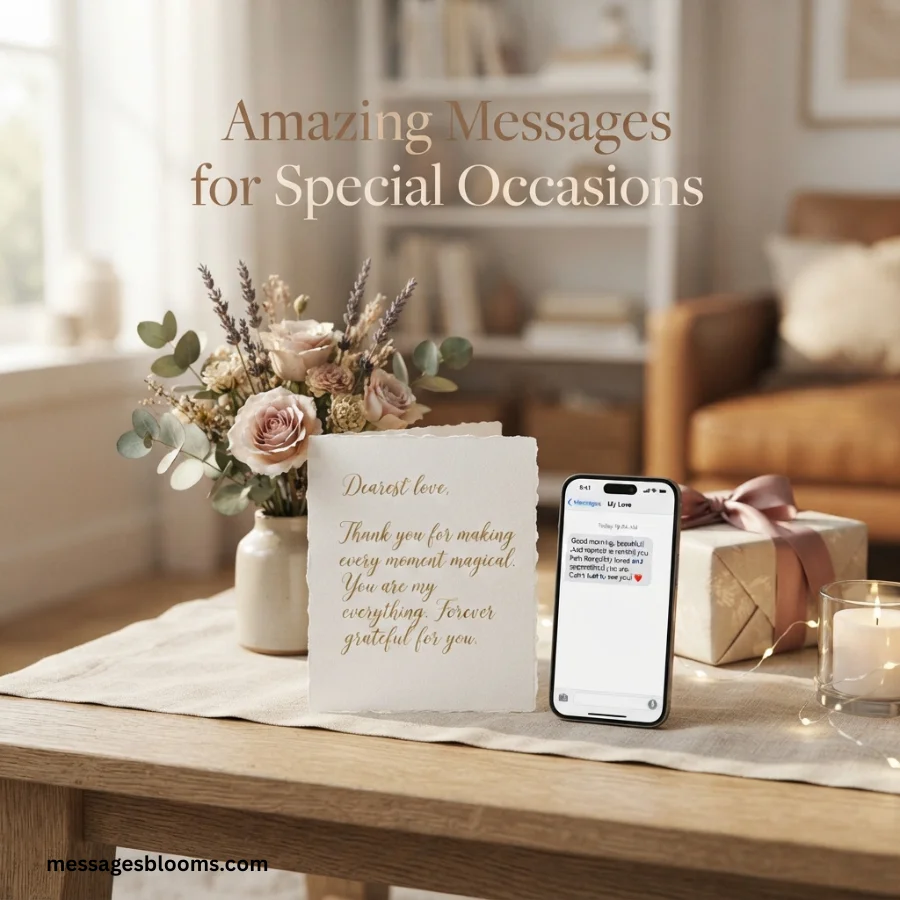 Amazing Messages for Special Occasions