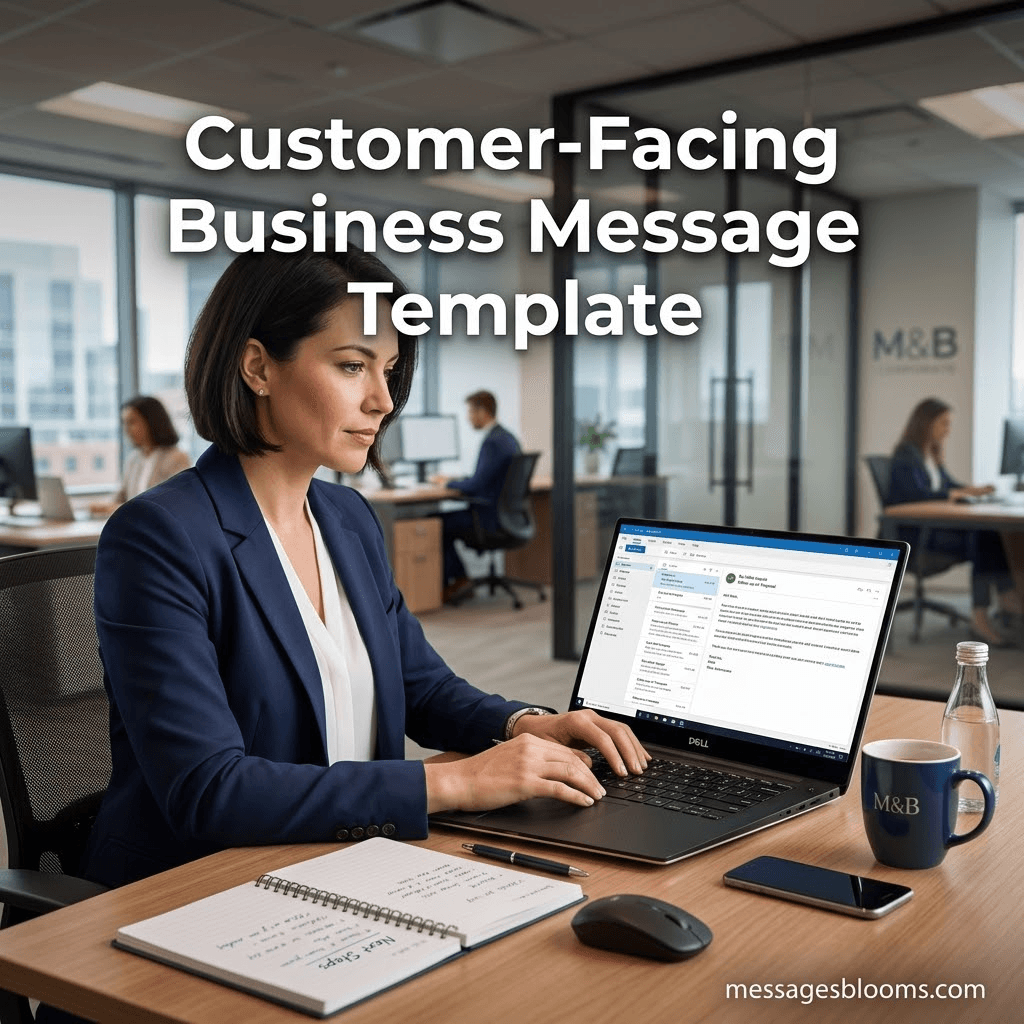 Customer-Facing Business Message Template