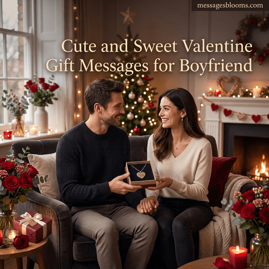 Cute and Sweet Valentine Gift Messages for Boyfriend