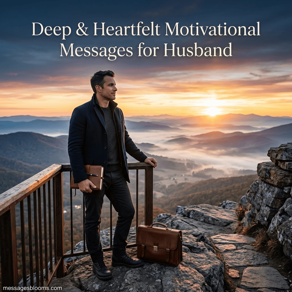 Deep & Heartfelt Motivational Messages for Husband