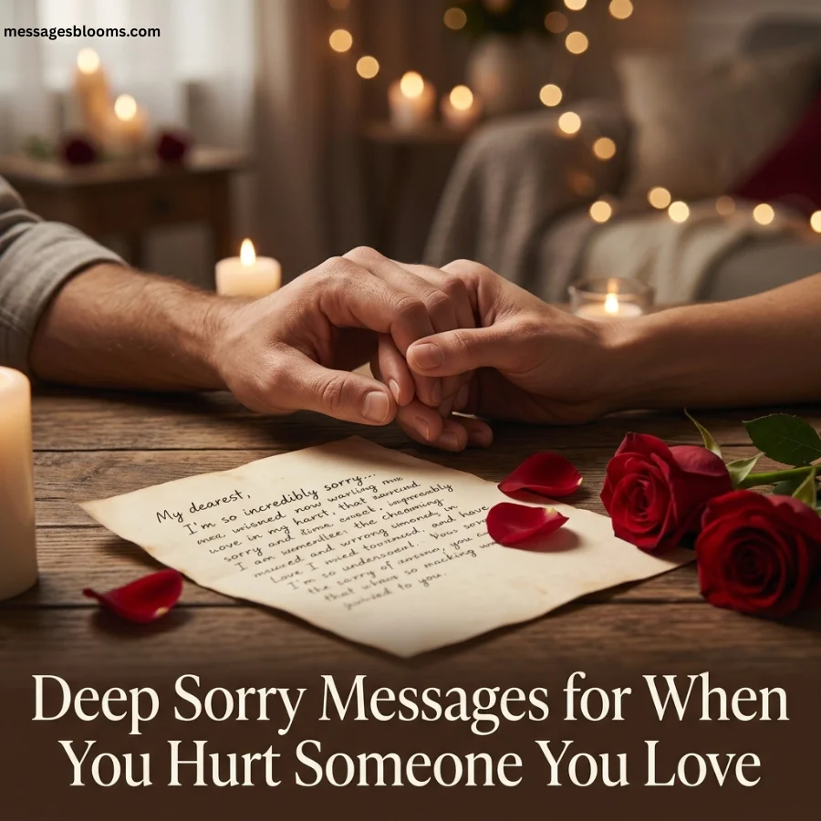 Deep Sorry Messages for When You Hurt Someone You Love