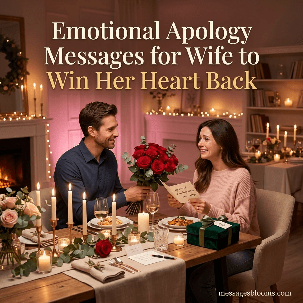 Emotional Apology Messages for Wife to Win Her Heart Back