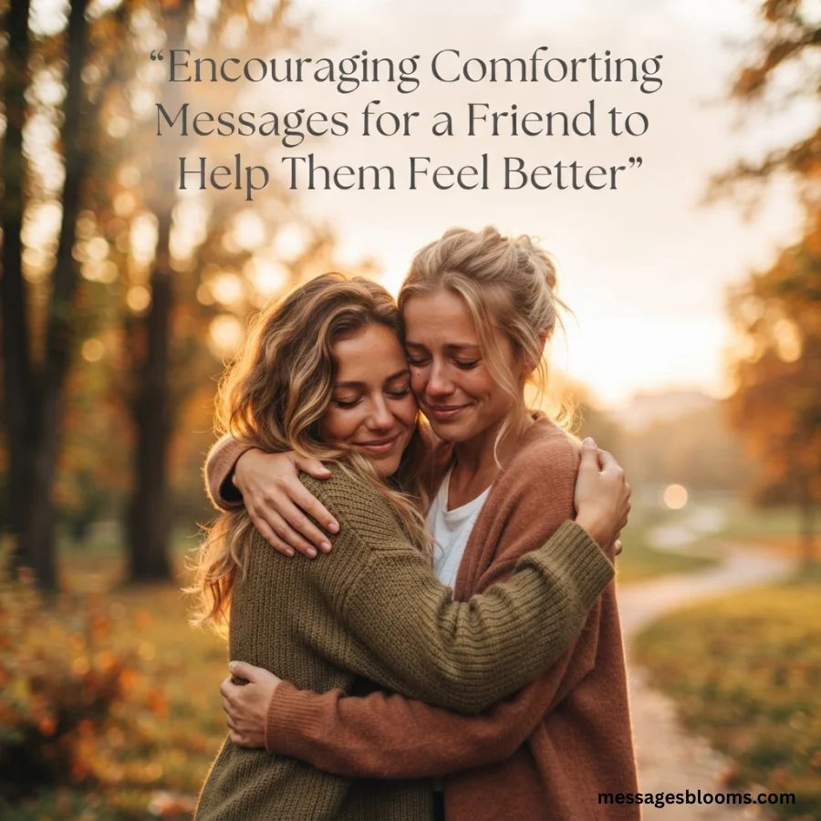 Encouraging Comforting Messages for a Friend to Help Them Feel Better