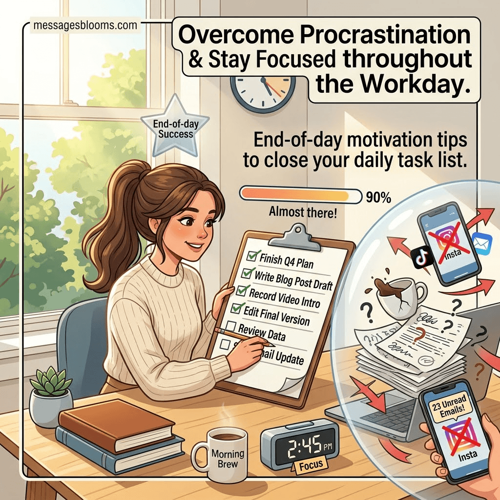 End-of-day motivation tips to close your daily task list
