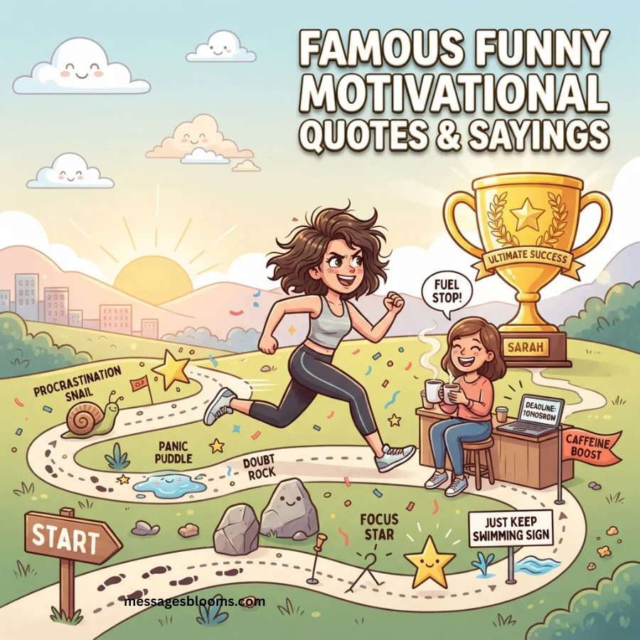 Famous Funny Motivational Quotes & Sayings
