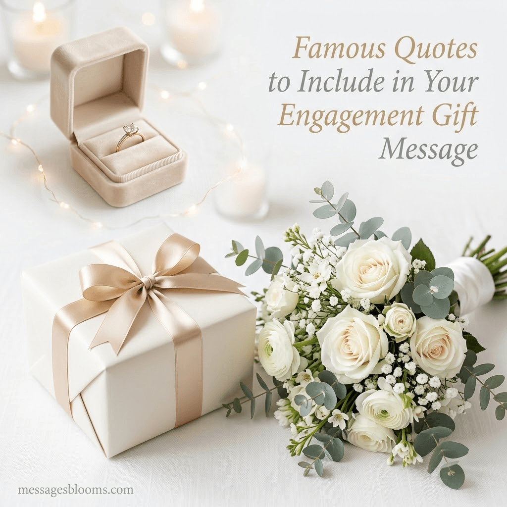Famous Quotes to Include in Your Engagement Gift Message