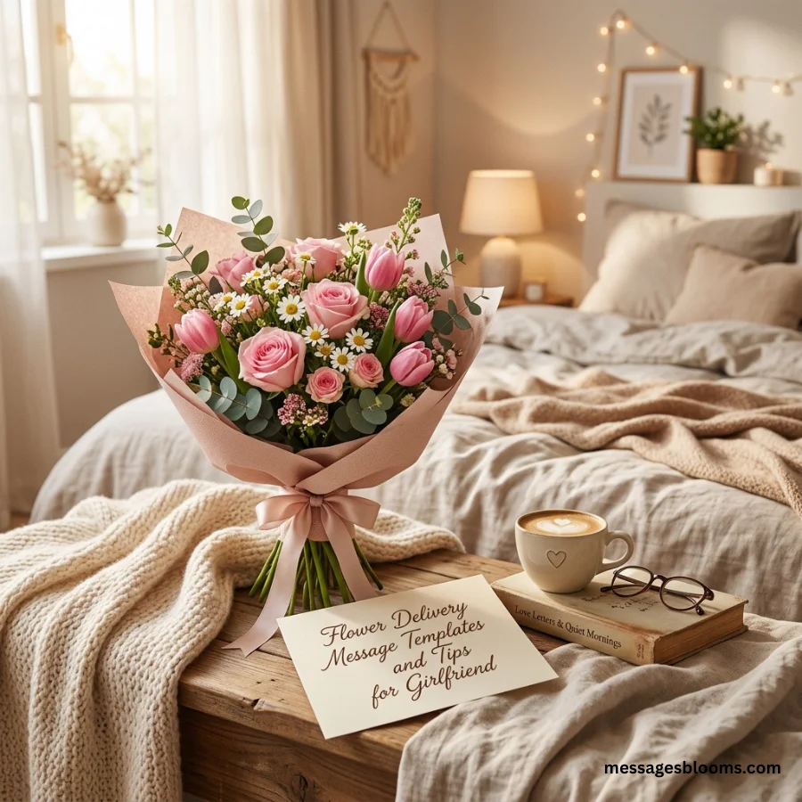 Flower Delivery Message Templates and Tips for Girlfriend