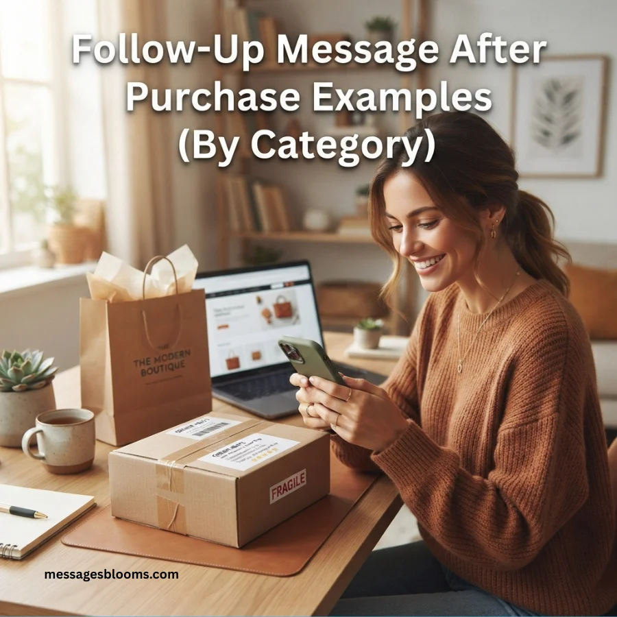 Follow-Up Message After Purchase Examples (By Category)