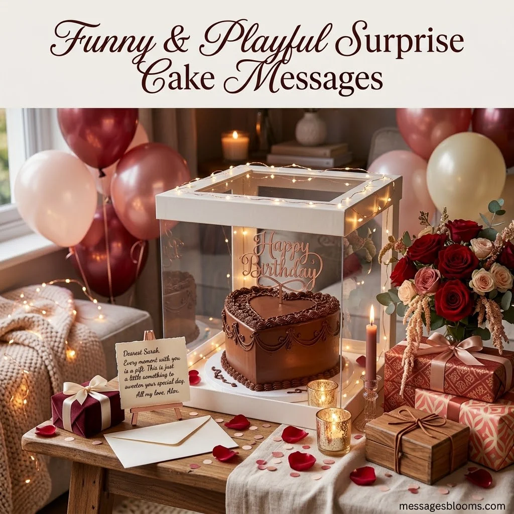 Funny & Playful Surprise Cake Messages