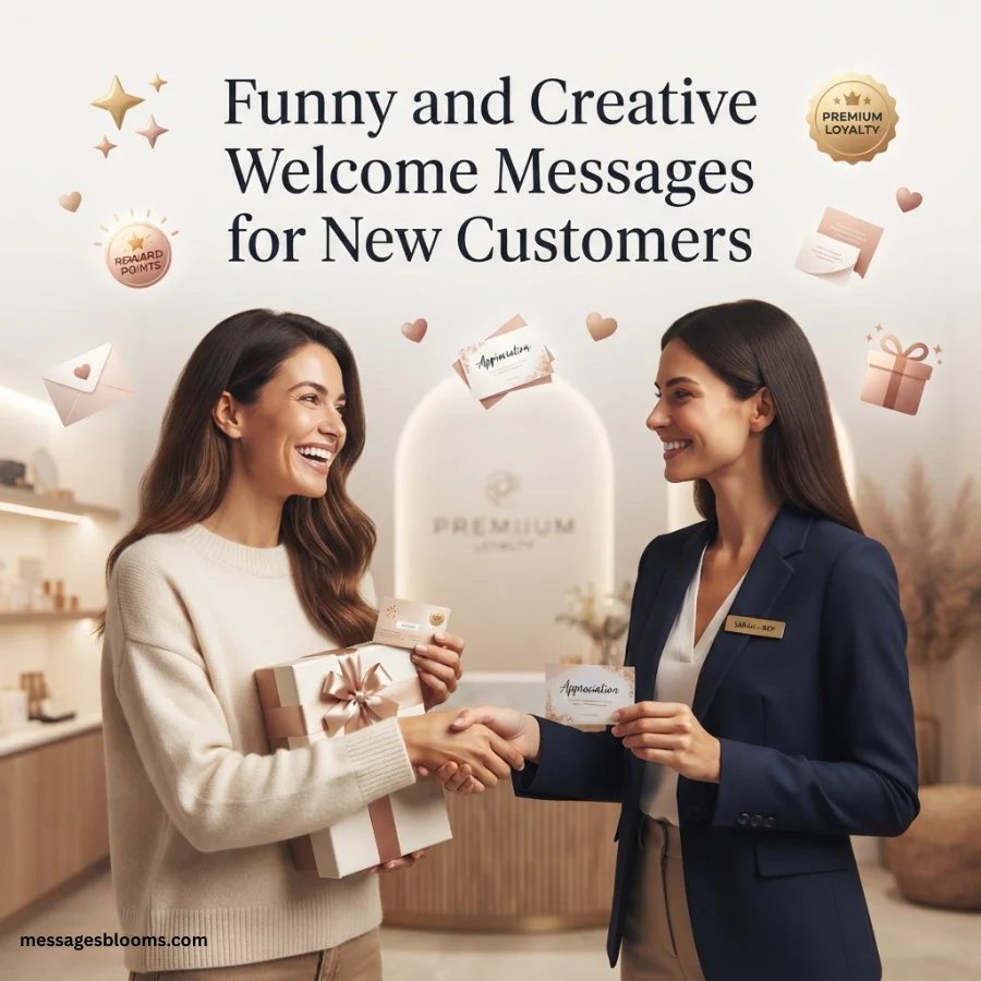 Funny and Creative Welcome Messages for New Customers