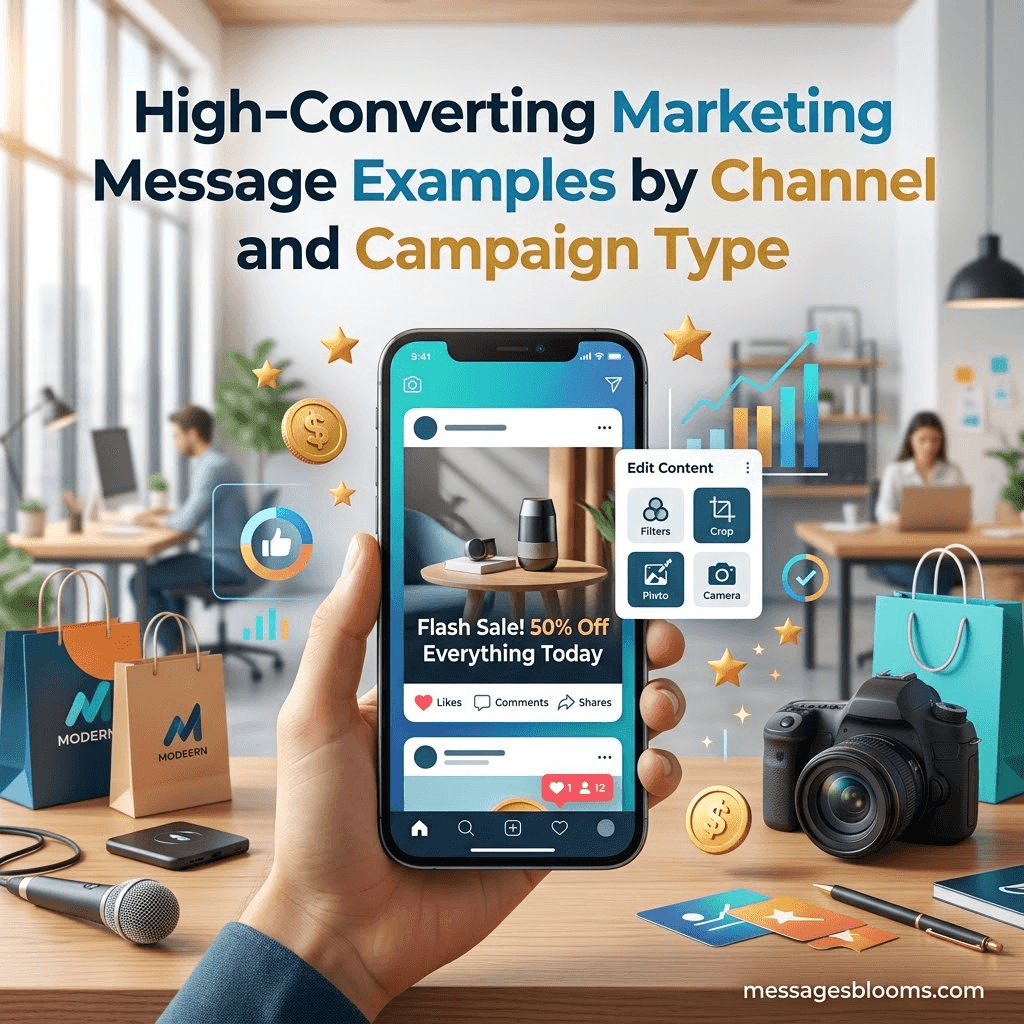 High-Converting Marketing Message Examples by Channel and Campaign Type