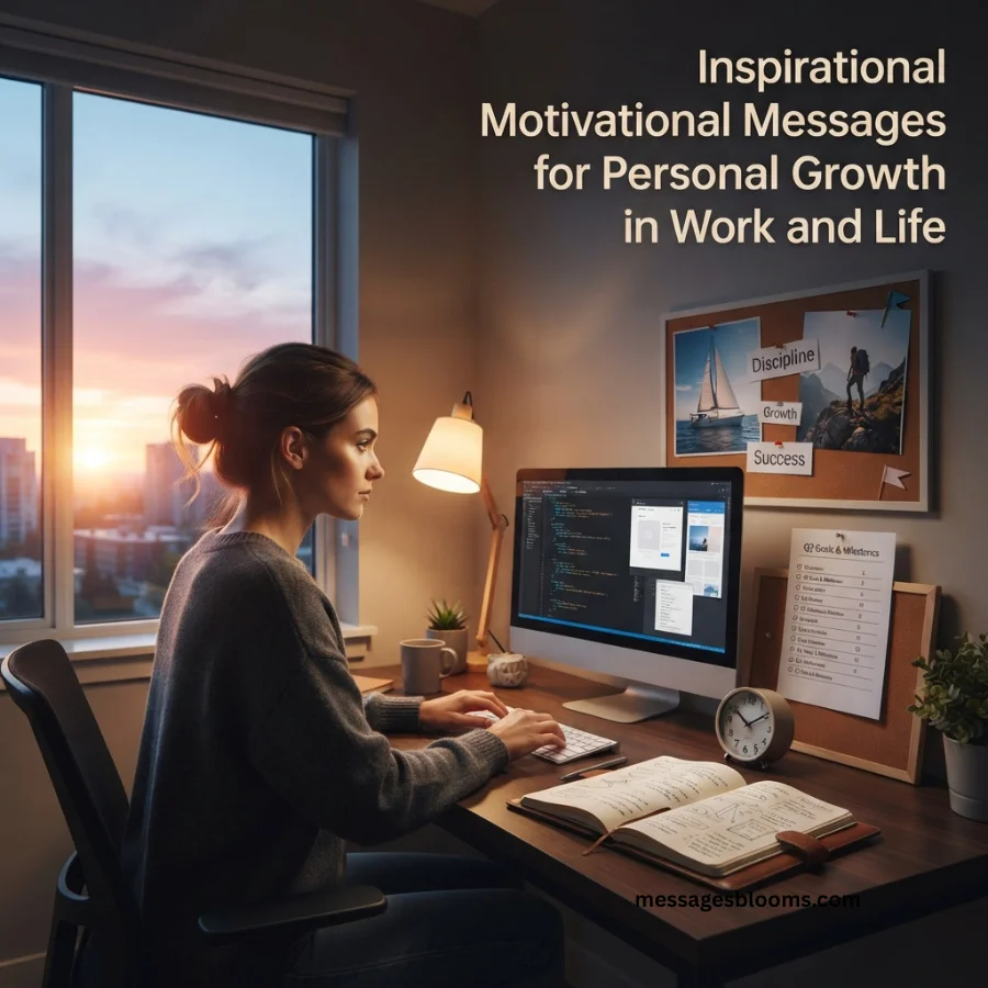 Inspirational Motivational Messages for Personal Growth in Work and Life