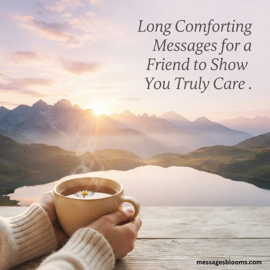 Long Comforting Messages for a Friend to Show You Truly Care