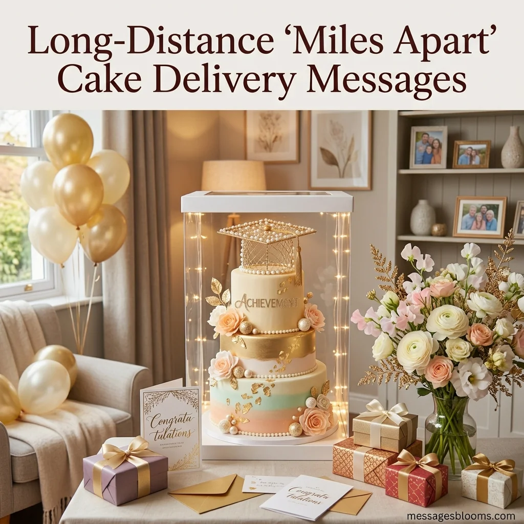 Long-Distance "Miles Apart" Cake Delivery Messages