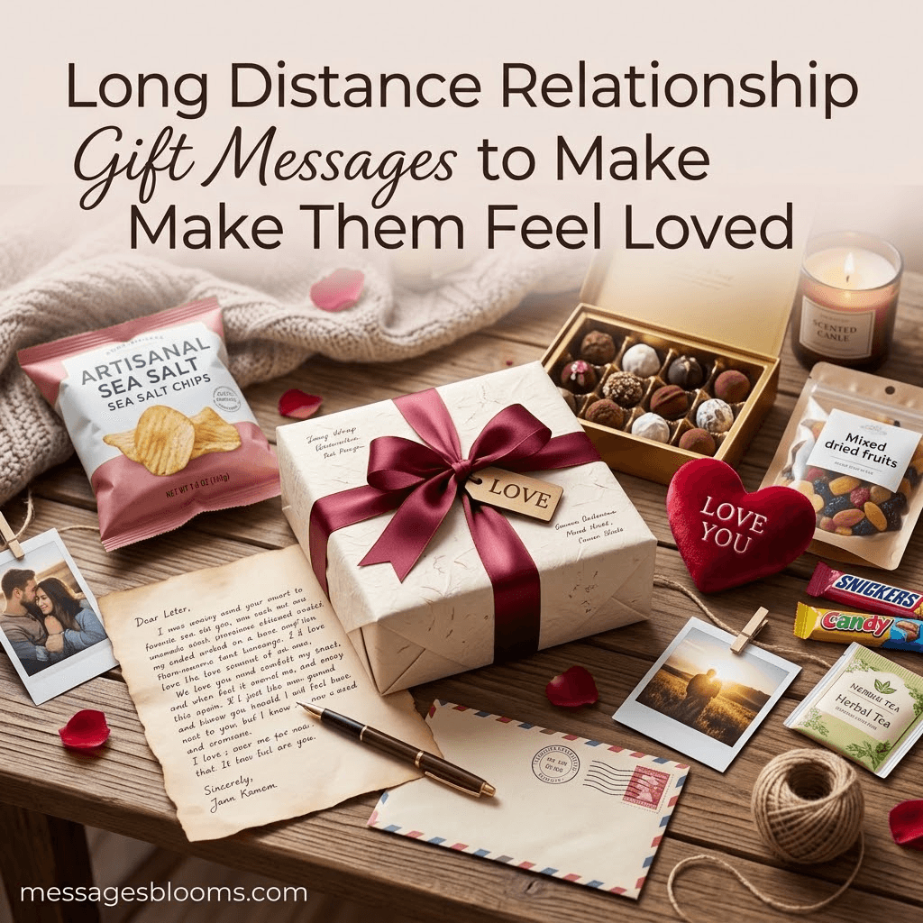Long Distance Relationship Gift Messages to Make Them Feel Loved