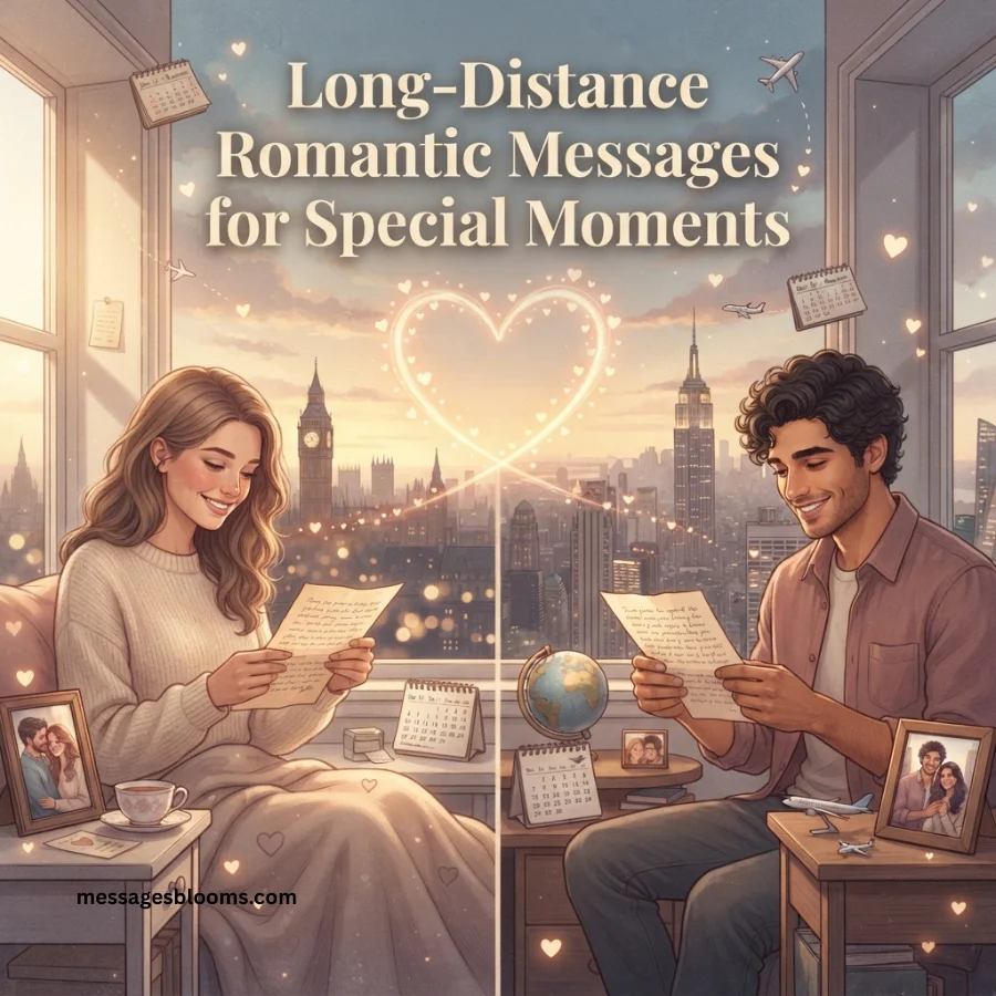 Long-Distance Romantic Messages for Special Moments
