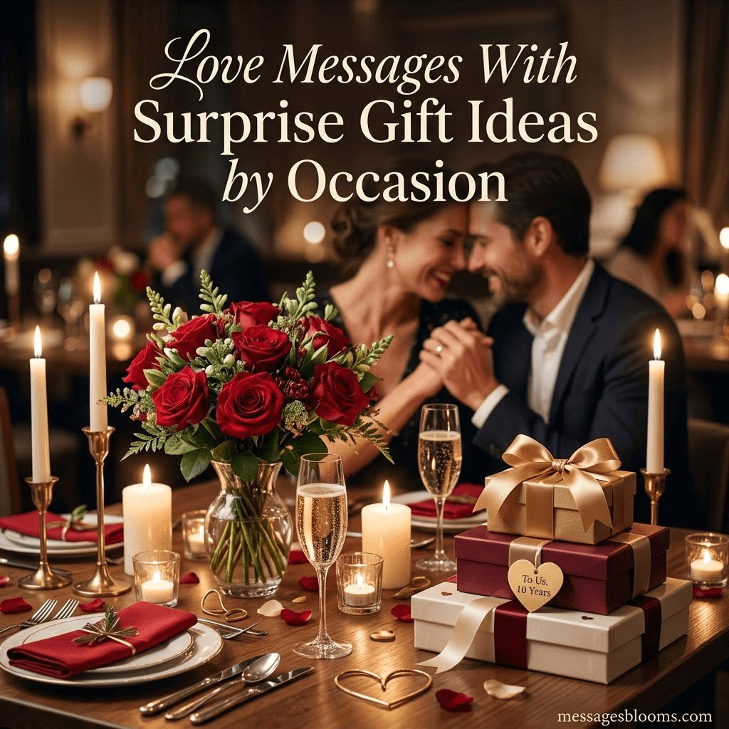 Love Messages With Surprise Gift Ideas by Occasion
