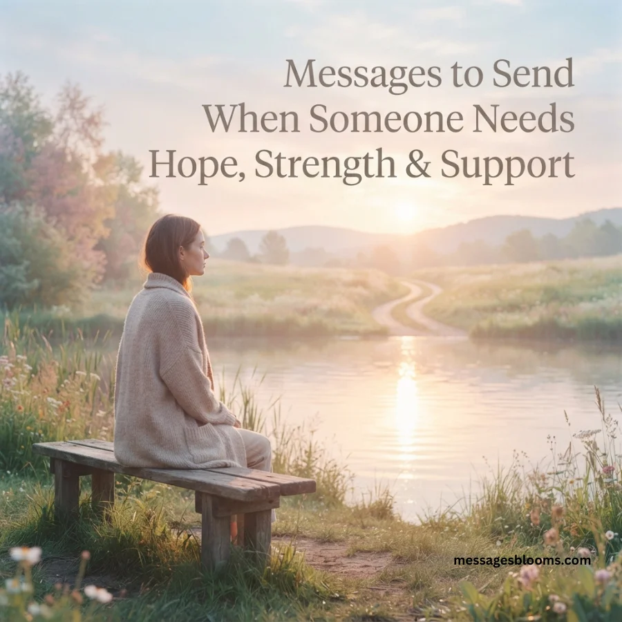 Messages to Send When Someone Needs Hope, Strength & Support