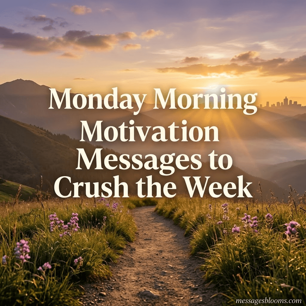 Monday Morning Motivation Messages to Crush the Week
