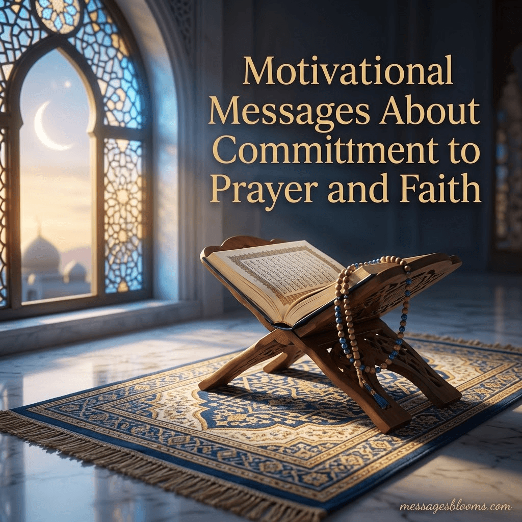 Motivational Messages About Commitment to Prayer and Faith