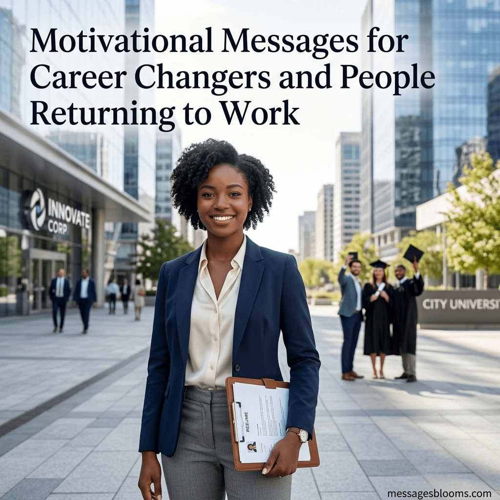 Motivational Messages for Career Changers and People Returning to Work