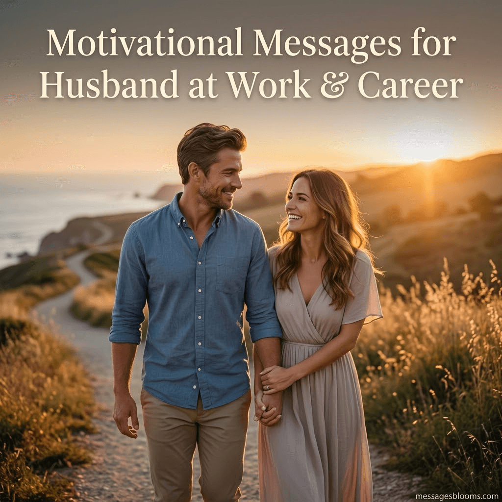 Motivational Messages for Husband at Work & Career