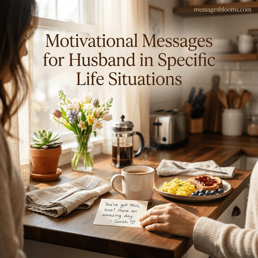 Motivational Messages for Husband in Specific Life Situations
