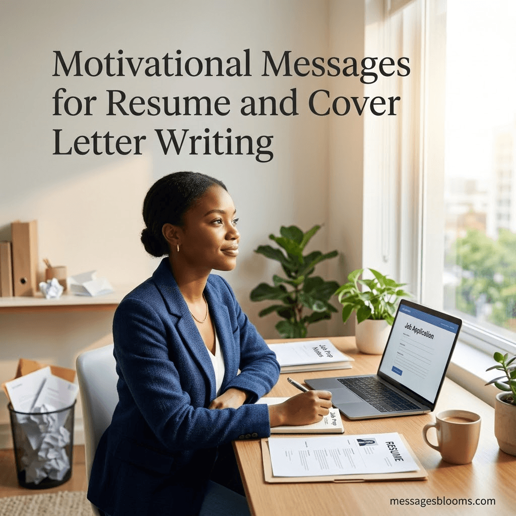Motivational Messages for Resume and Cover Letter Writing