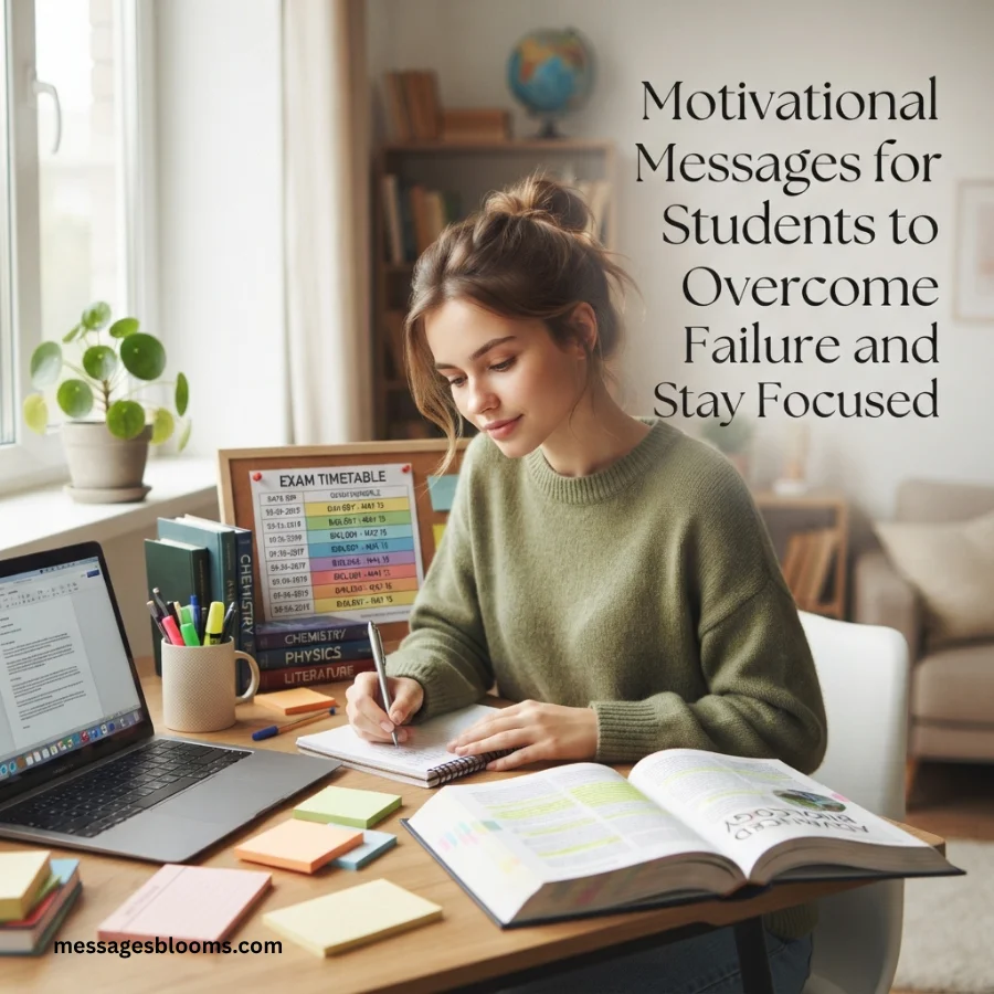 Motivational Messages for Students to Overcome Failure and Stay Focused