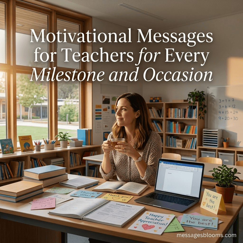 Motivational Messages for Teachers for Every Milestone and Occasion