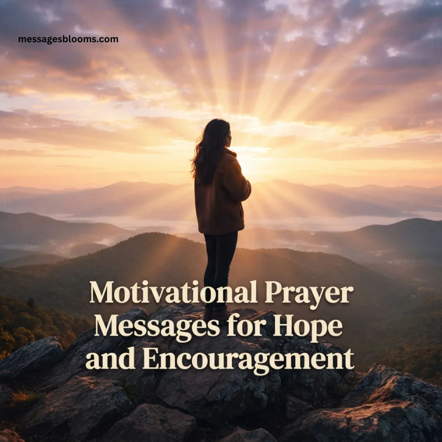 Motivational Prayer Messages for Hope and Encouragement