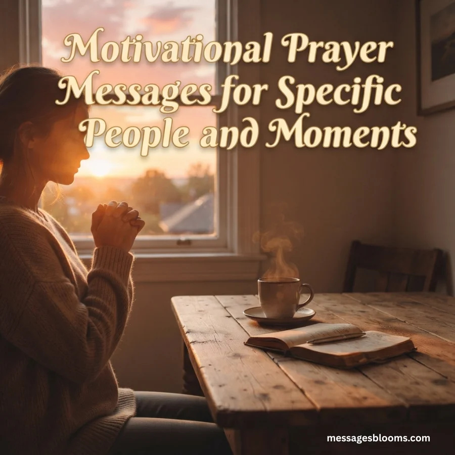 Motivational Prayer Messages for Specific People and Moments
