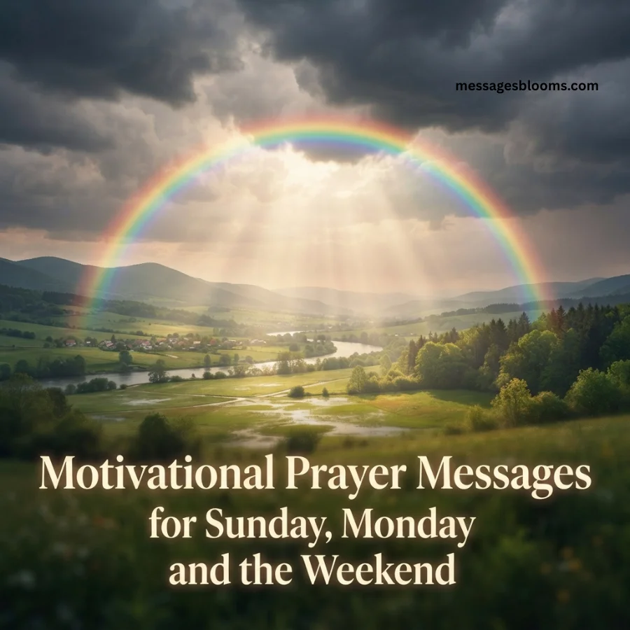 Motivational Prayer Messages for Sunday, Monday and the Weekend