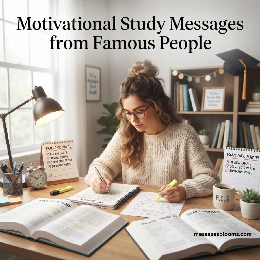 Motivational Study Messages from Famous People