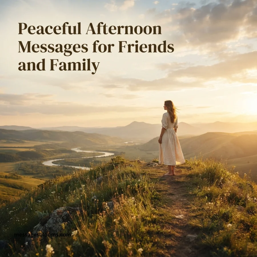 Peaceful Afternoon Messages for Friends and Family