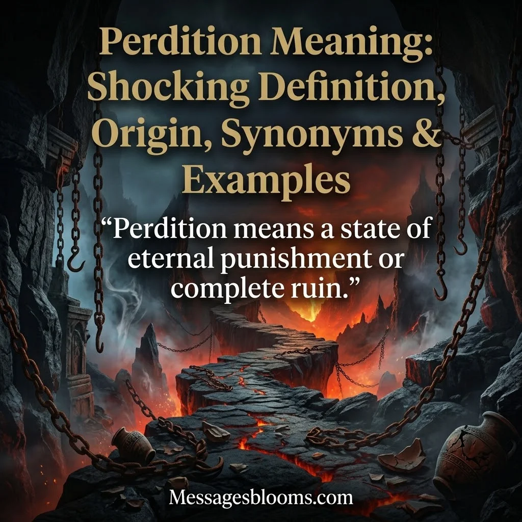 Perdition Meaning: Shocking Definition, Origin, Synonyms & Examples