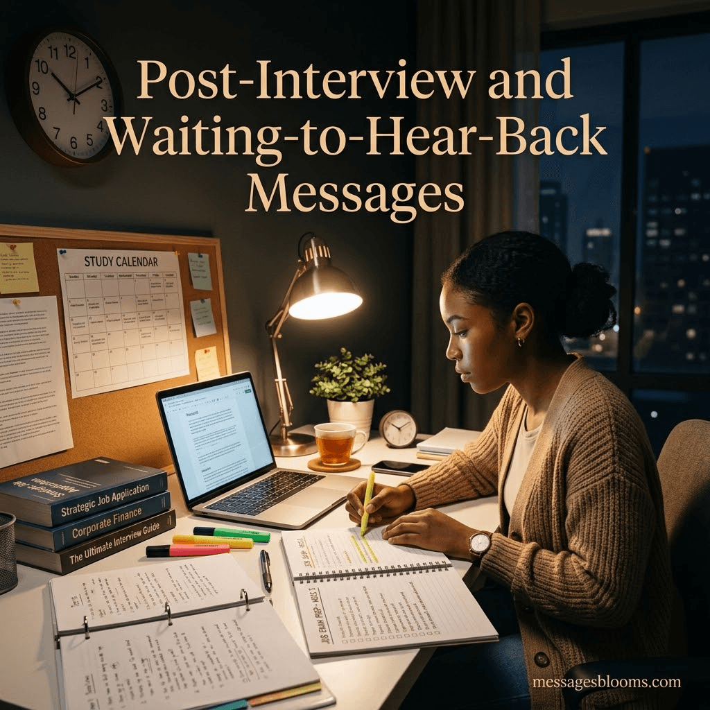 Post-Interview and Waiting-to-Hear-Back Messages