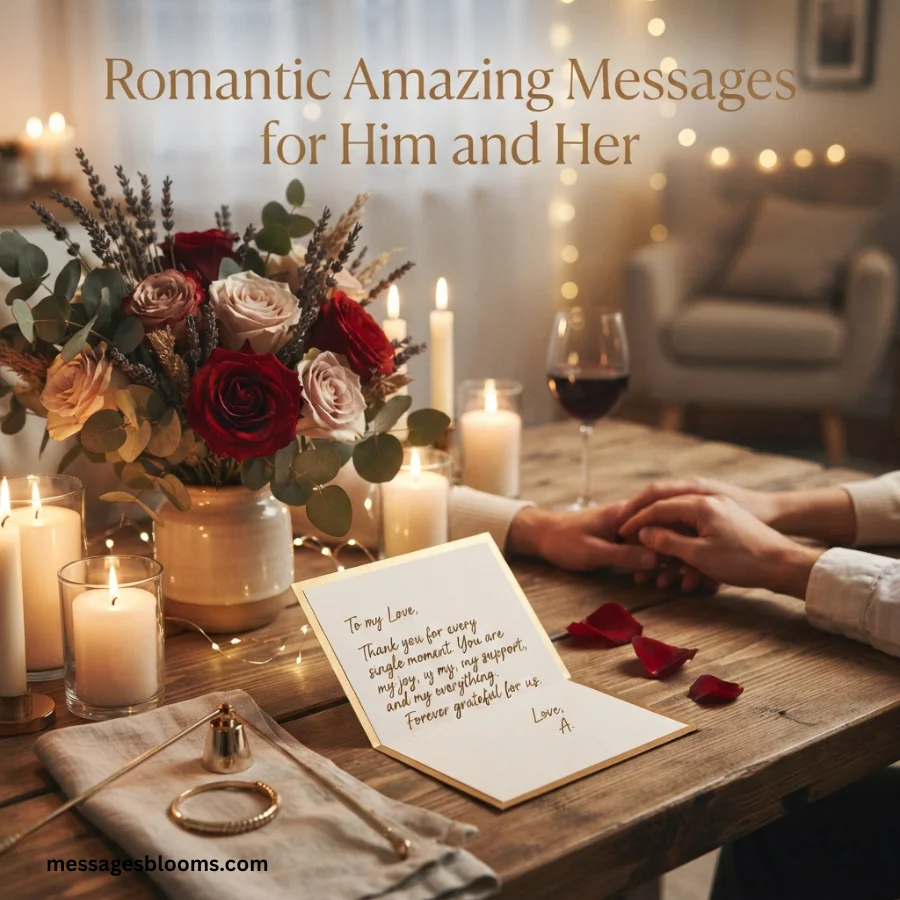 Romantic Amazing Messages for Him and Her