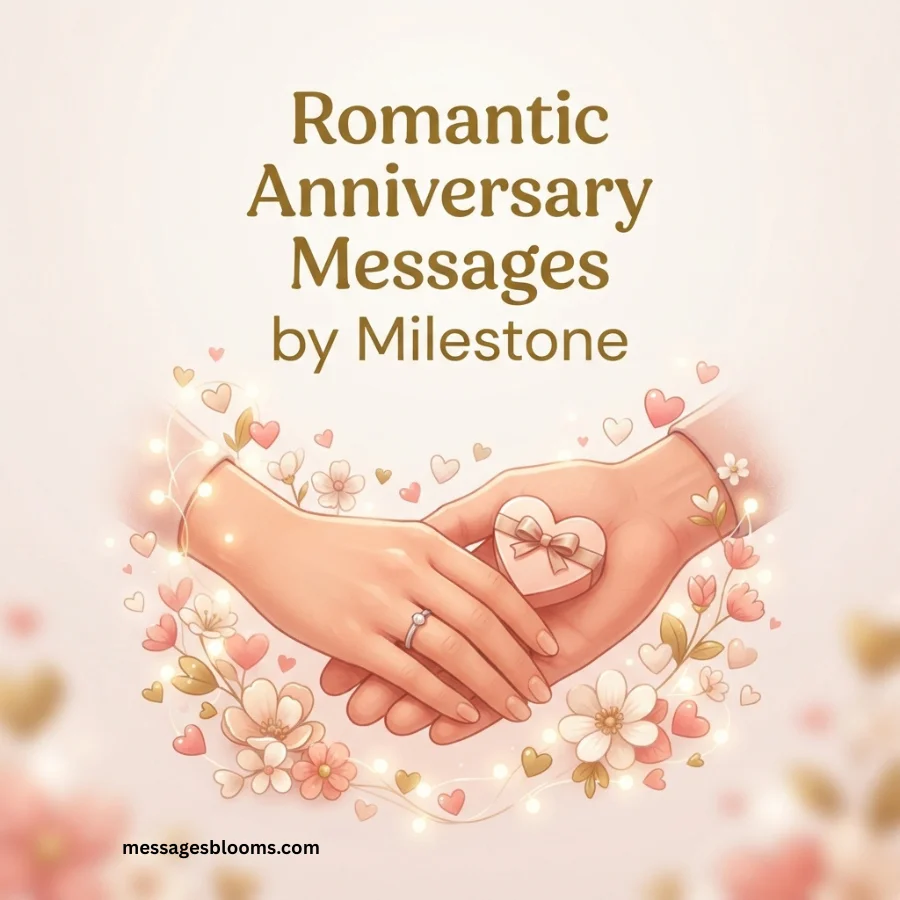 Romantic Anniversary Messages by Milestone