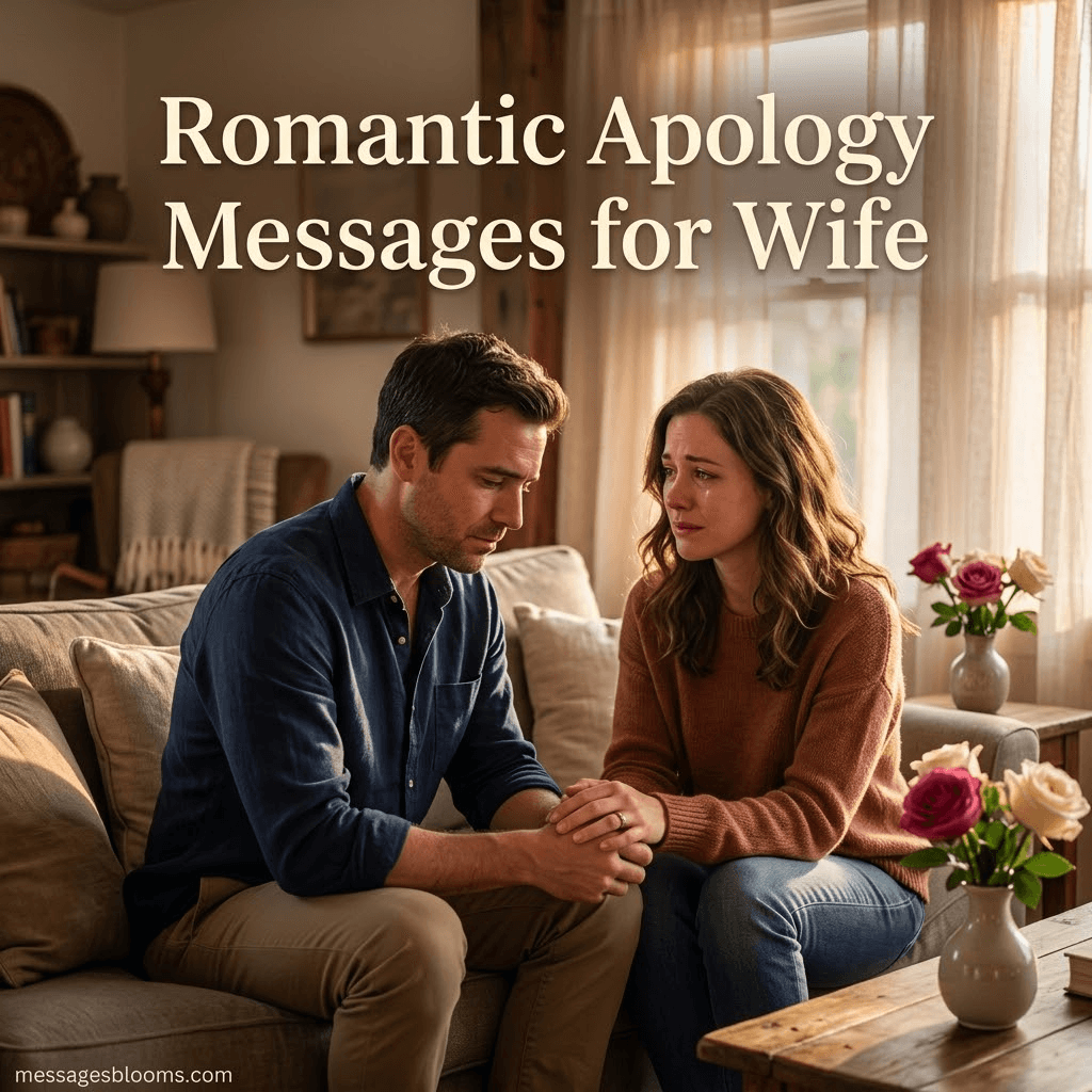 Romantic Apology Messages for Wife