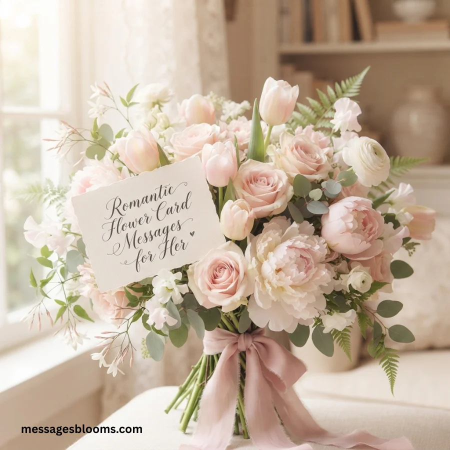 Romantic Flower Card Messages for Her