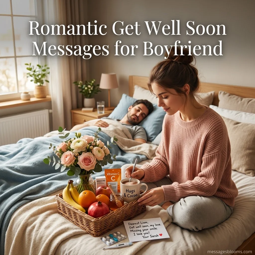 Romantic Get Well Soon Messages for Boyfriend