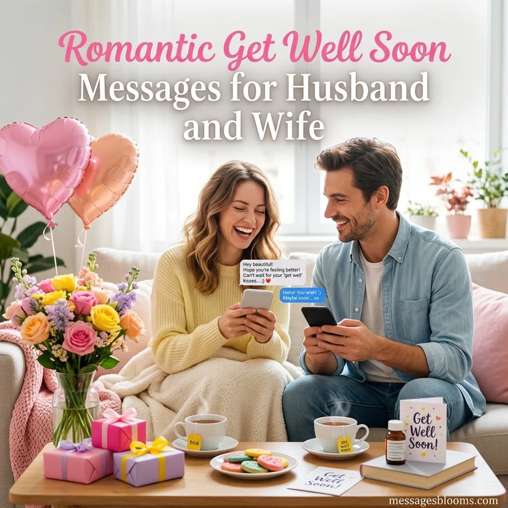 Romantic Get Well Soon Messages for Husband and Wife