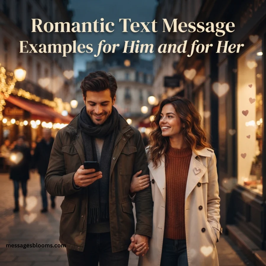 Romantic Text Message Examples for Him and for Her