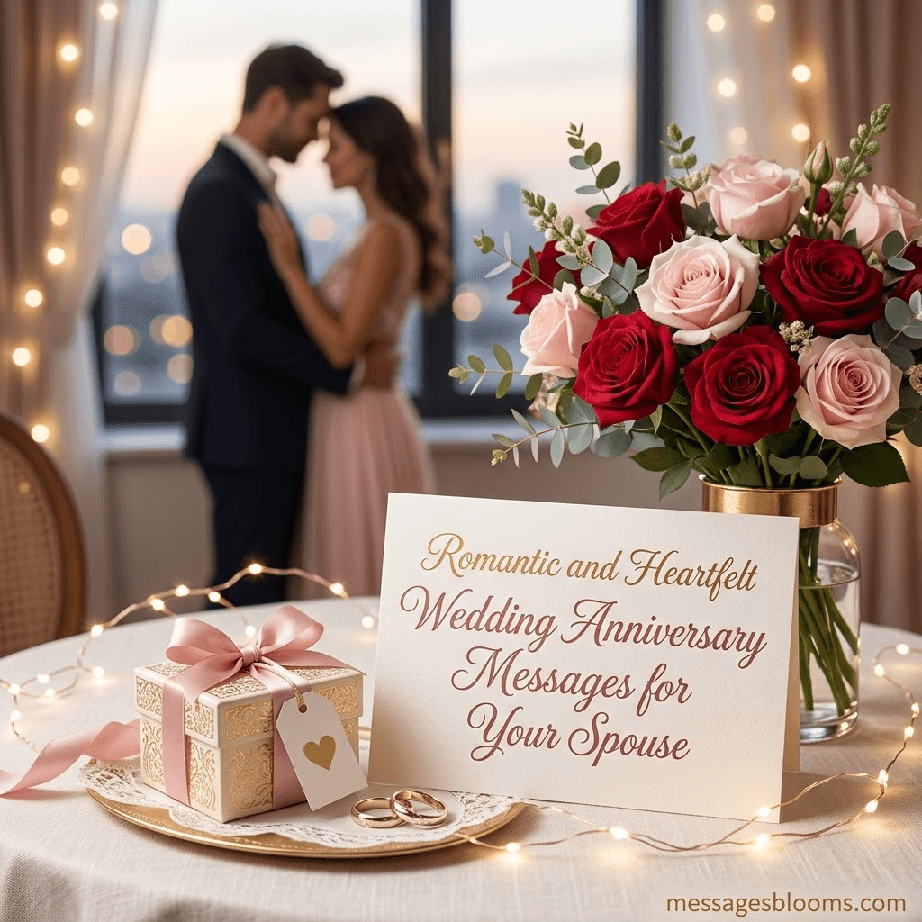 Romantic and Heartfelt Wedding Anniversary Messages for Your Spouse