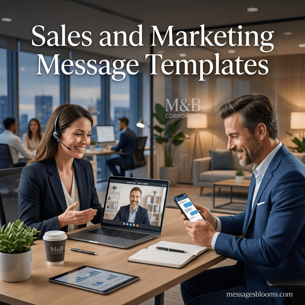 Sales and Marketing Message Templates