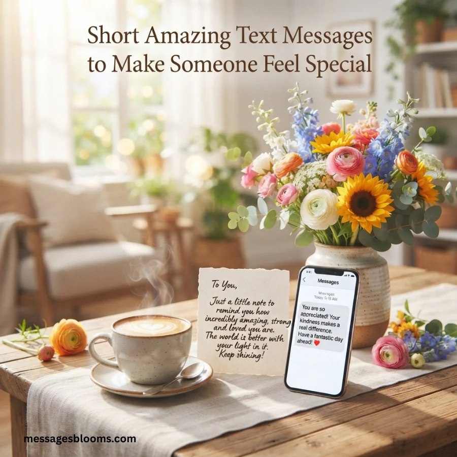 Short Amazing Text Messages to Make Someone Feel Special