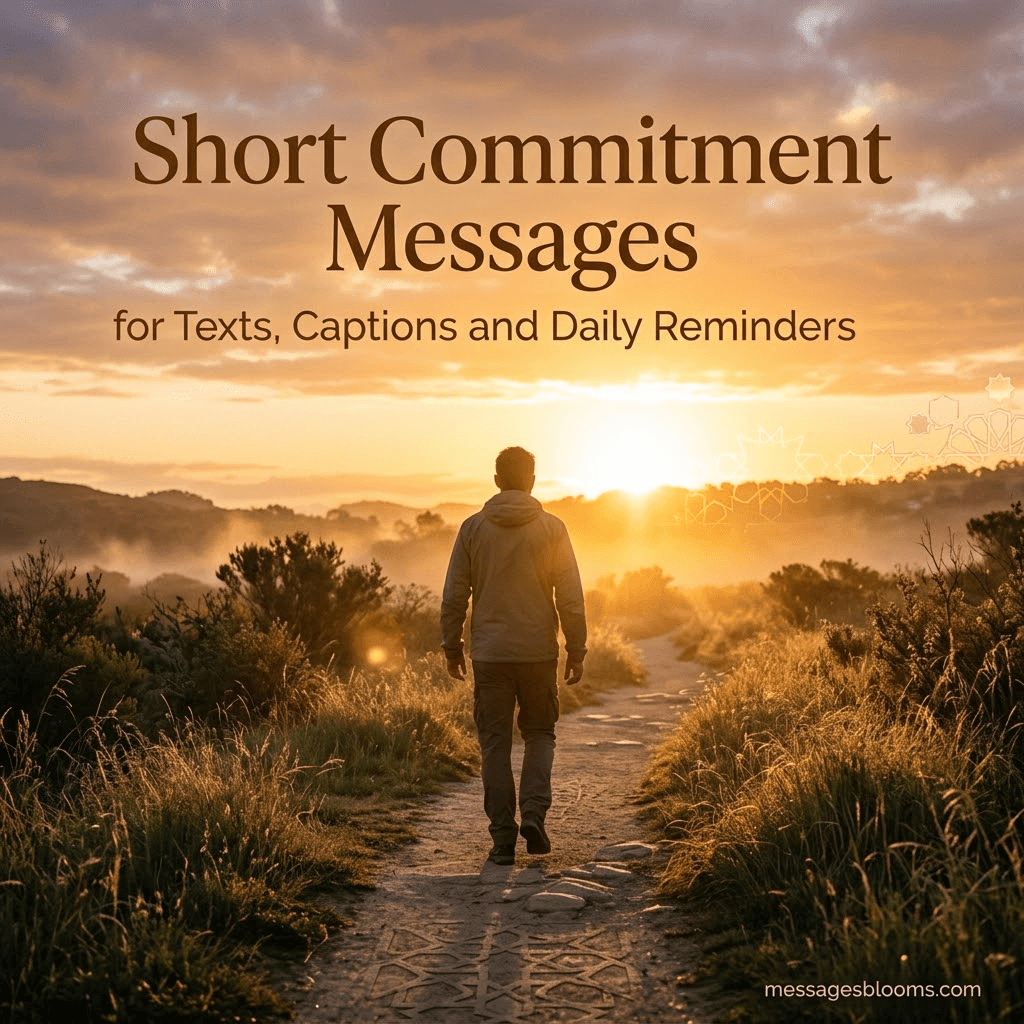 Short Commitment Messages for Texts, Captions and Daily Reminders