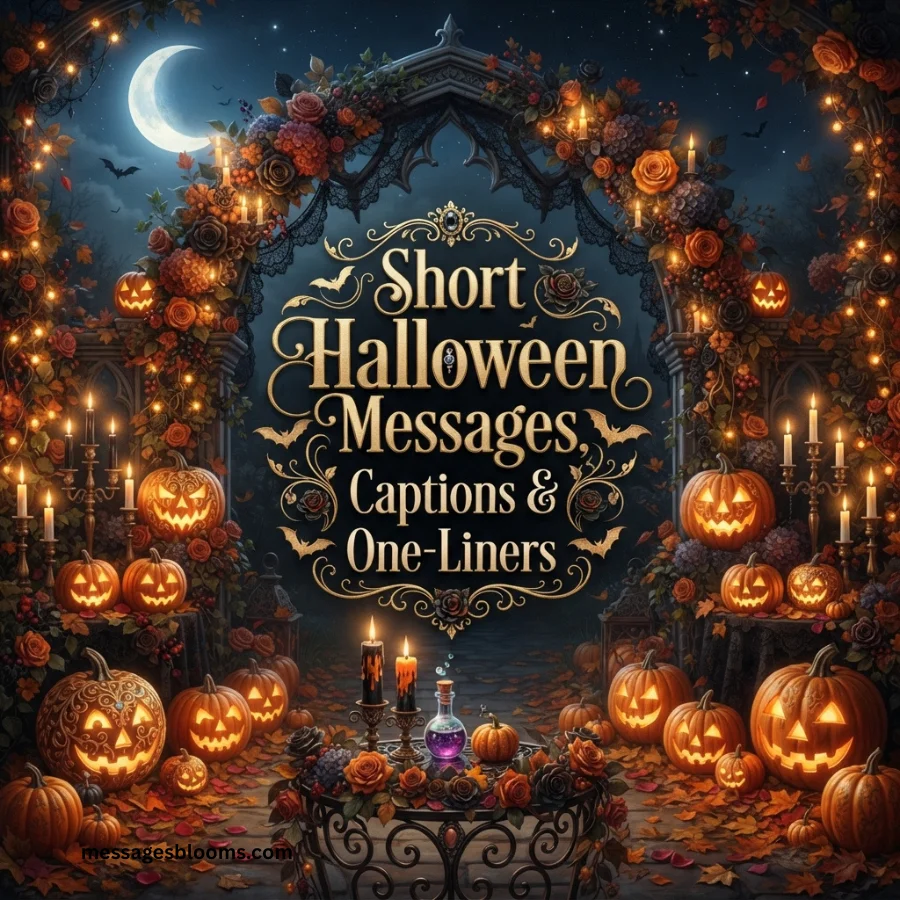 Short Halloween Messages, Captions & One-Liners